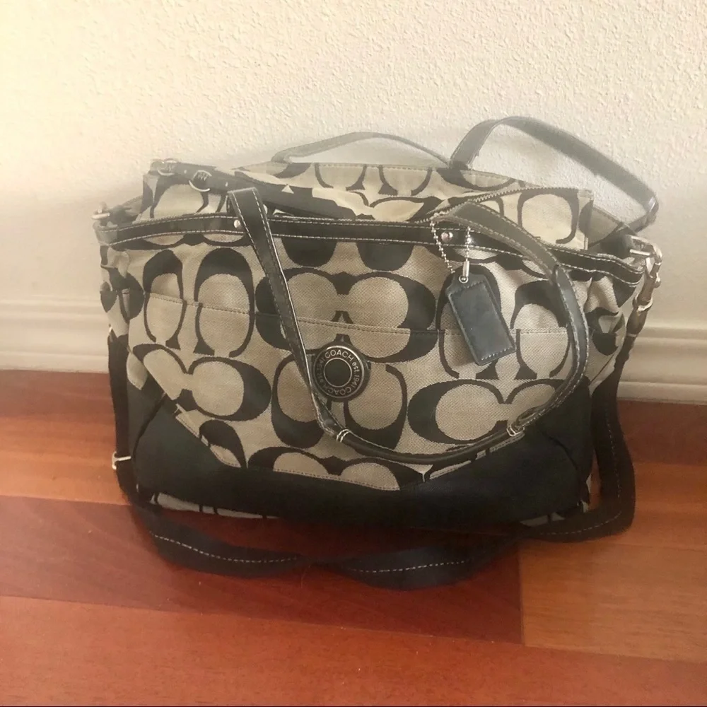 Coach Signature Multifunction Diaper Travel bag